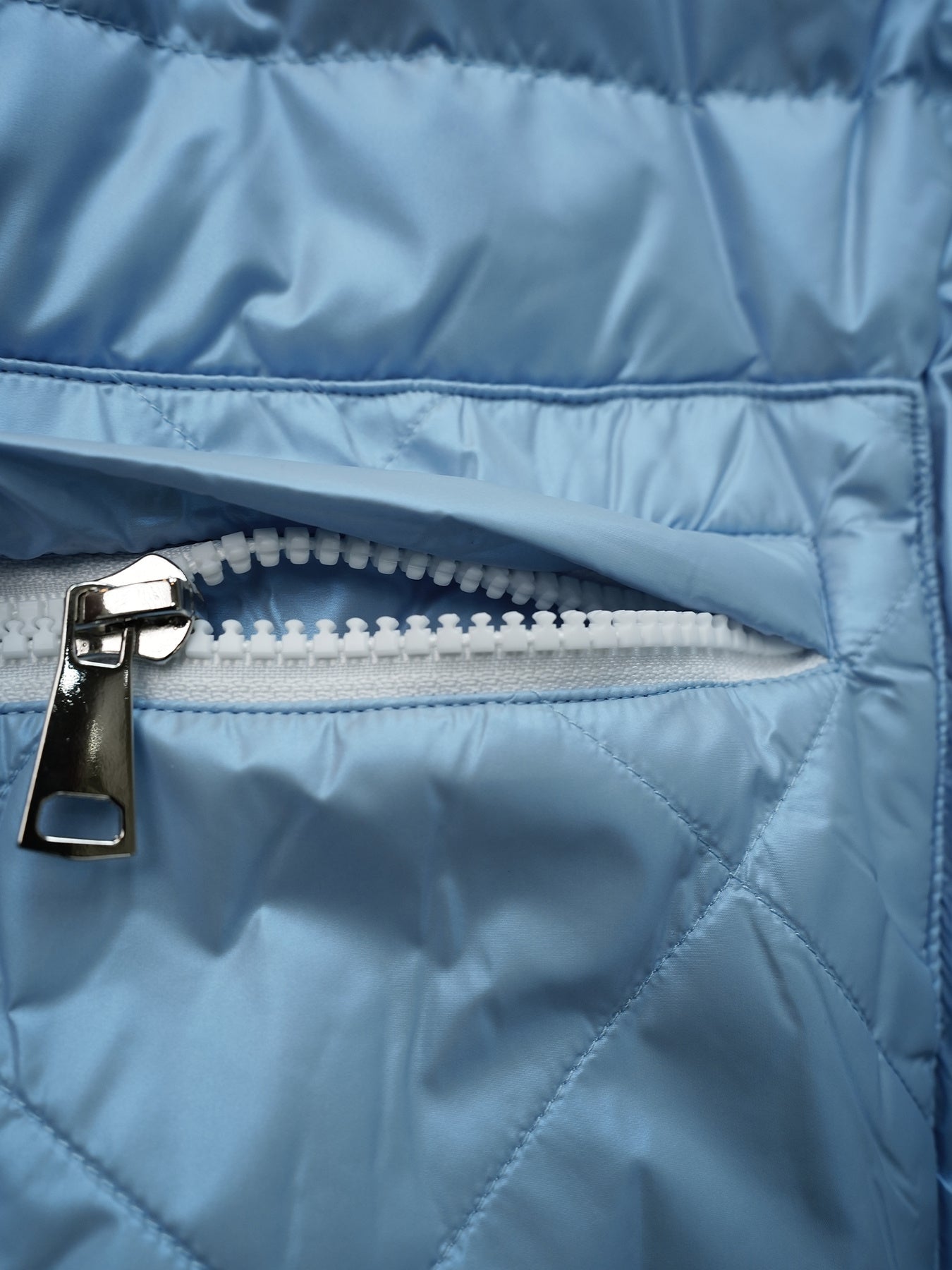 Reflective Puffer Coat Over The Knee Winter Jacket