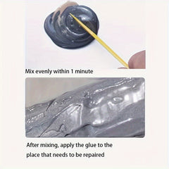 100g Stainless Steel Casting Glue AB Glue for Metal Repair with Gift Tool