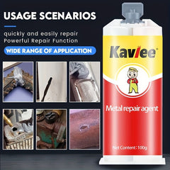 100g Stainless Steel Casting Glue AB Glue for Metal Repair with Gift Tool