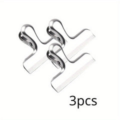 6pcs Wide Metal Chip Clips 7.62cm Stainless Steel Paper Clamps