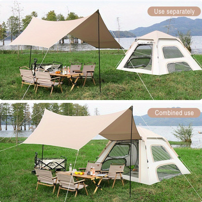 Portable Auto Quick-Open Rainproof Tent Tarp