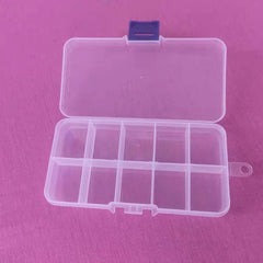 1PC Portable 10 Compartment Storage Box Small Medicine Case Detachable Divider