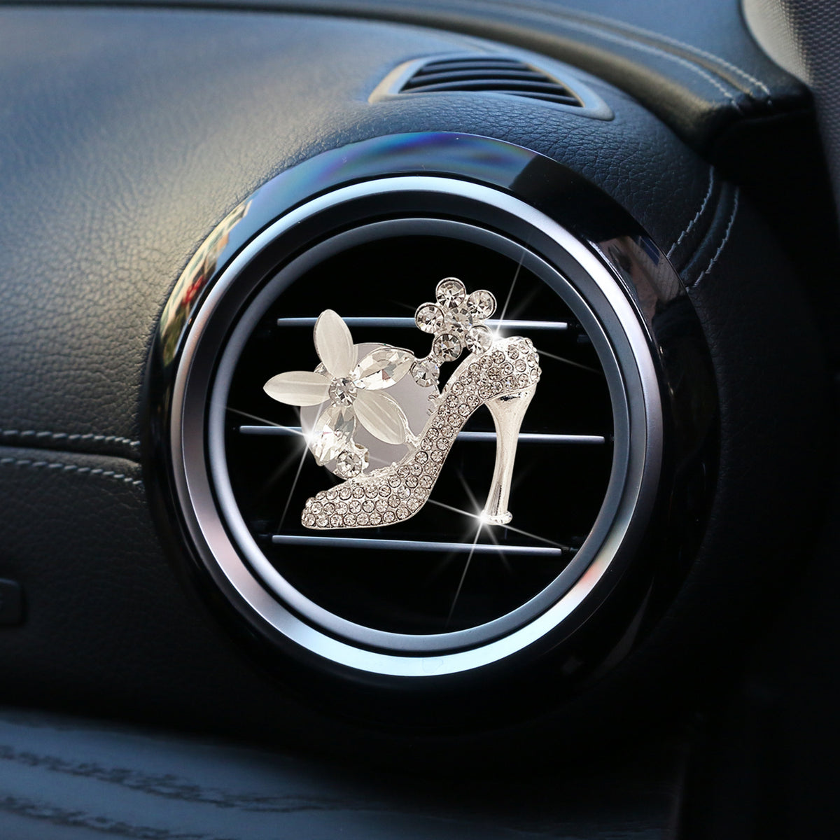 Car Aromatherapy Ornament Set for Women - Rhinestone Home Decor Gift
