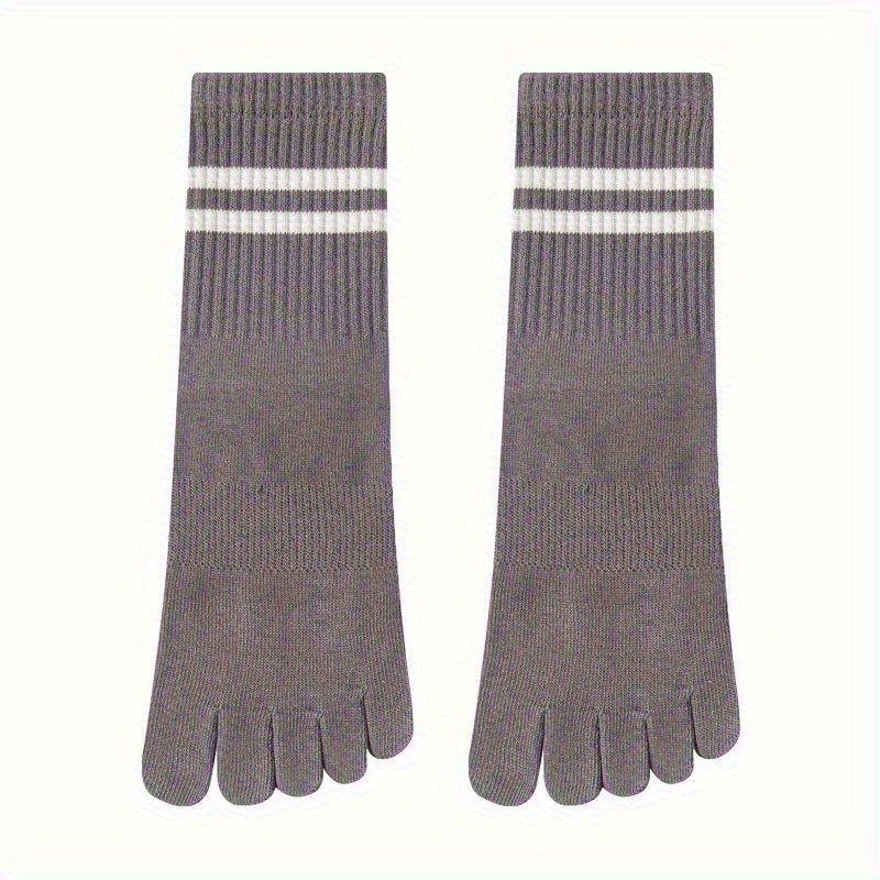 Striped Yoga Socks Breathable With Grips In Pilates Ballet Barre