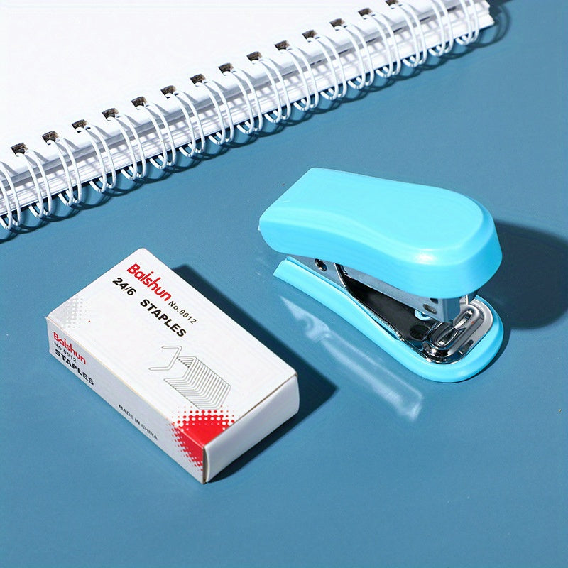 Mini Stapler Cartoon Style Small Size Cute Primary School Student Gift Stationer