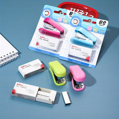 Mini Stapler Cartoon Style Small Size Cute Primary School Student Gift Stationer