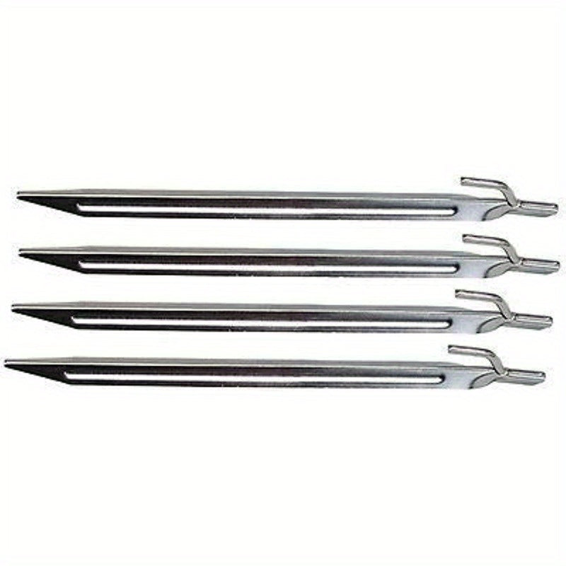 4 Stainless Steel Stakes Outdoor Camping Tent Pegs