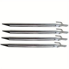4 Stainless Steel Stakes Outdoor Camping Tent Pegs
