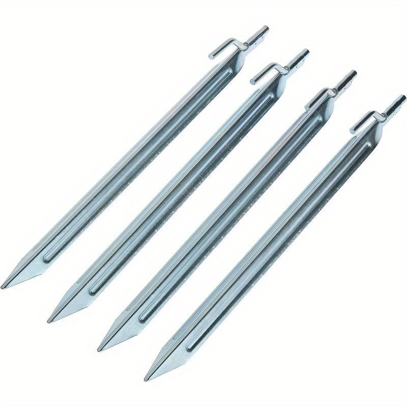 4 Stainless Steel Stakes Outdoor Camping Tent Pegs