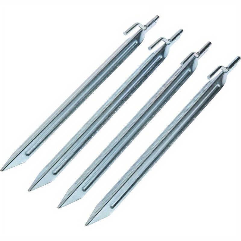 4 Stainless Steel Stakes Outdoor Camping Tent Pegs