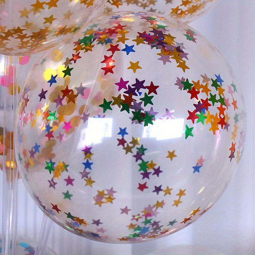 20pcs Star Confetti Latex Balloons for Wedding Birthday Party Decorations