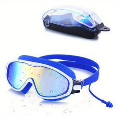 Large Frame Swimming Goggles Waterproof Antifogging