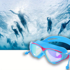 Large Frame Swimming Goggles Waterproof Antifogging