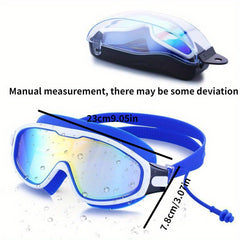Large Frame Swimming Goggles Waterproof Antifogging