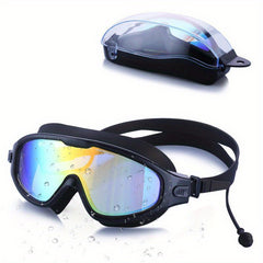 Large Frame Swimming Goggles Waterproof Antifogging
