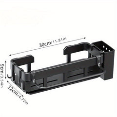 Wall Mounted Kitchen Shelf Drain Basket Dishcloth Rack