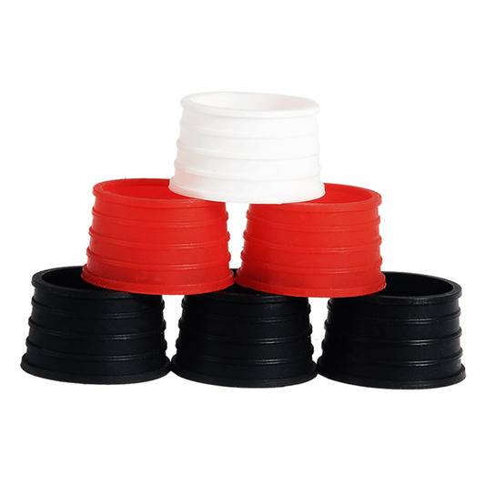 2pcs Badminton Racket Grip Rings Sweat Absorption Handle Grip Rubber Fixed Ring