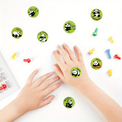 500 Pcs Panda Sticker Roll - Encouraging Seals for Learning