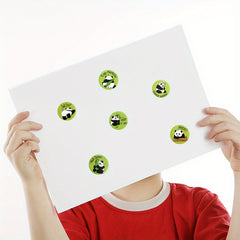500 Pcs Panda Sticker Roll - Encouraging Seals for Learning