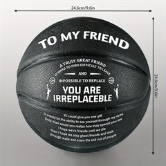 1pc Creative Basketball with Pump Ideal Gift for Birthdays Anniversaries