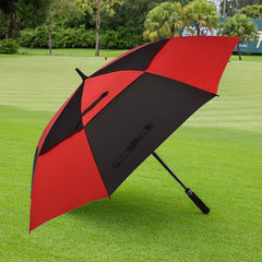 Waterproof Golf Umbrella Sunscreen Large Windproof Outdoor Semi Automatic