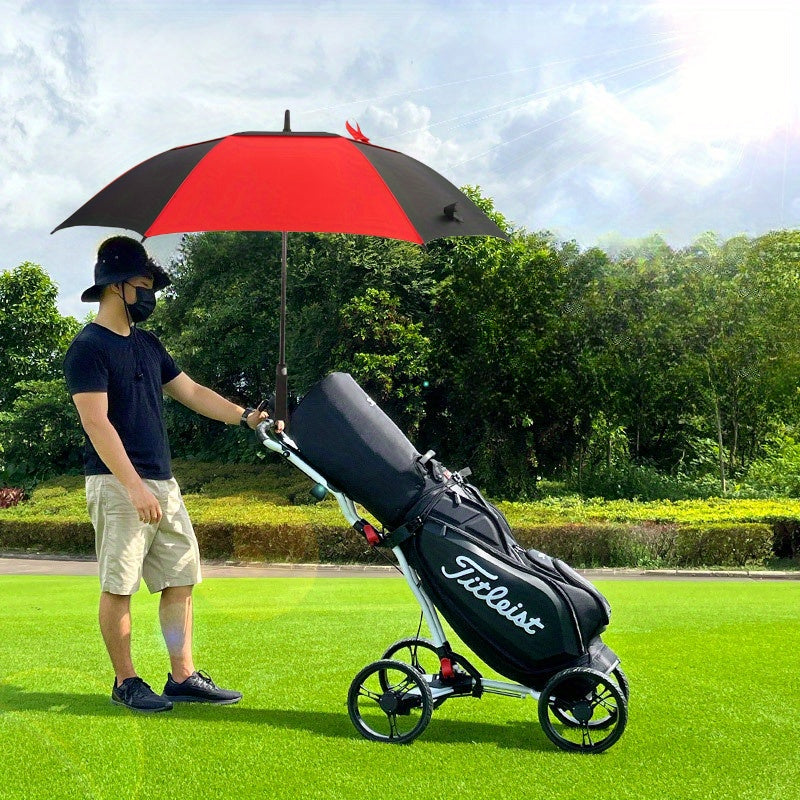 Waterproof Golf Umbrella Sunscreen Large Windproof Outdoor Semi Automatic