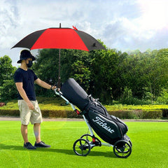 Waterproof Golf Umbrella Sunscreen Large Windproof Outdoor Semi Automatic