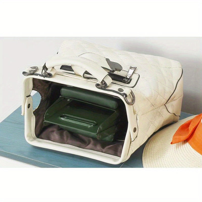 Portable Folding Stool w/ Soft Cushion - Sturdy & Lightweight