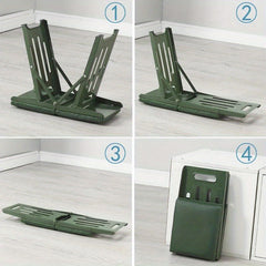 Portable Folding Stool w/ Soft Cushion - Sturdy & Lightweight
