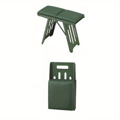 Portable Folding Stool w/ Soft Cushion - Sturdy & Lightweight