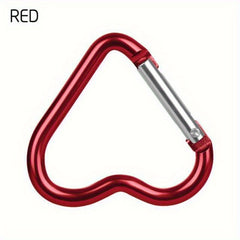 Heart Shape Carabiner Storage Hook Mini Metal Buckle Clip