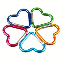 Heart Shape Carabiner Storage Hook Mini Metal Buckle Clip