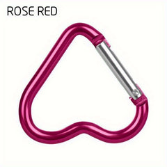 Heart Shape Carabiner Storage Hook Mini Metal Buckle Clip