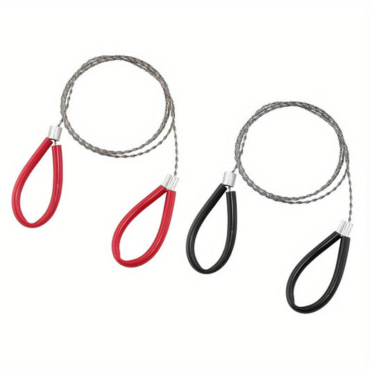 2pcs Stainless Steel Wire Saw for Camping
