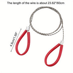 2pcs Stainless Steel Wire Saw for Camping
