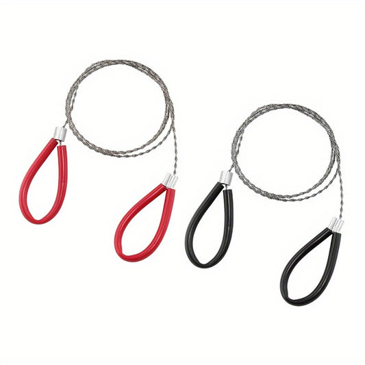 2pcs Stainless Steel Wire Saw for Camping