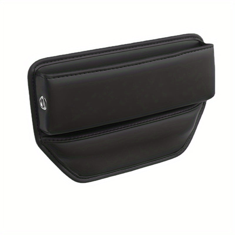 Car Seat Gap Storage Bag PU Leather Keep Belongings Secure & Organized