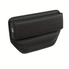 Car Seat Gap Storage Bag PU Leather Keep Belongings Secure & Organized