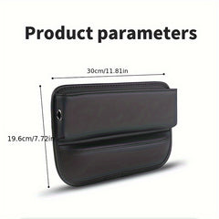 Car Seat Gap Storage Bag PU Leather Keep Belongings Secure & Organized