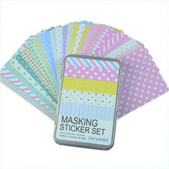 Korea Stationery Tin Boxed Journal Diary Sticker DIY School Supplies