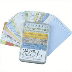 Korea Stationery Tin Boxed Journal Diary Sticker DIY School Supplies