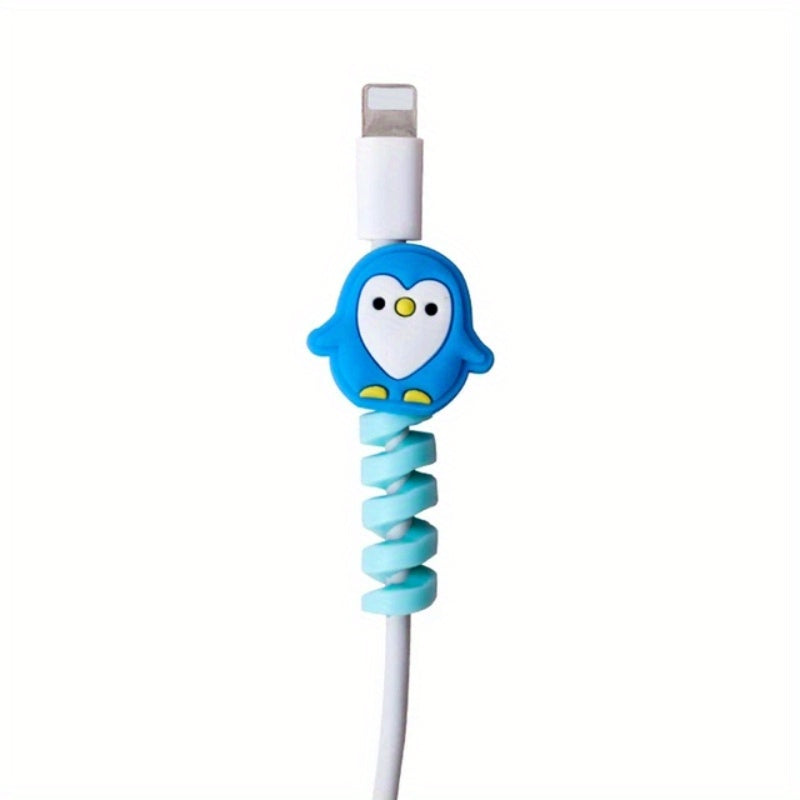 TPU Cable Sleeve with Cable Bite Protector Love Heart Flower