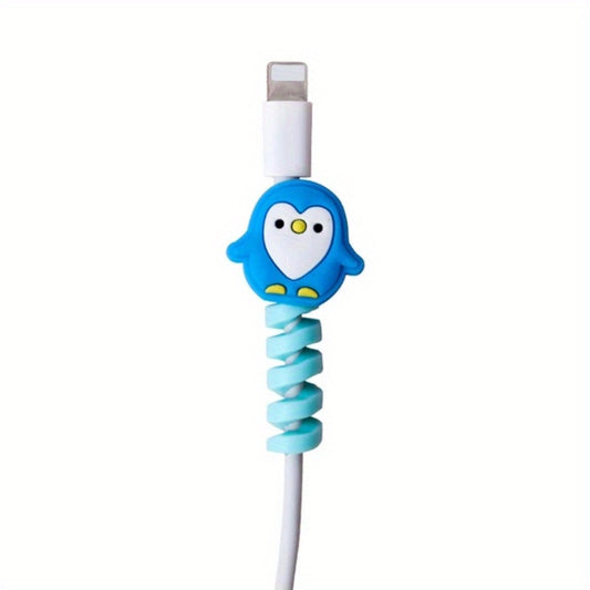 TPU Cable Sleeve with Cable Bite Protector Love Heart Flower