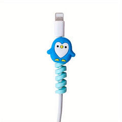 TPU Cable Sleeve with Cable Bite Protector Love Heart Flower