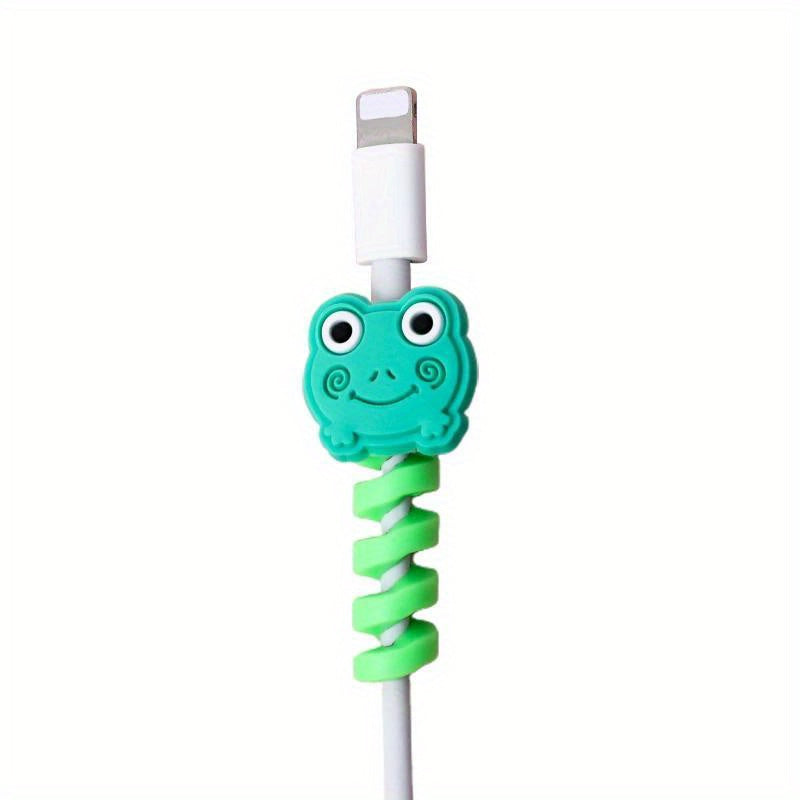 TPU Cable Sleeve with Cable Bite Protector Love Heart Flower