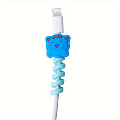 TPU Cable Sleeve with Cable Bite Protector Love Heart Flower