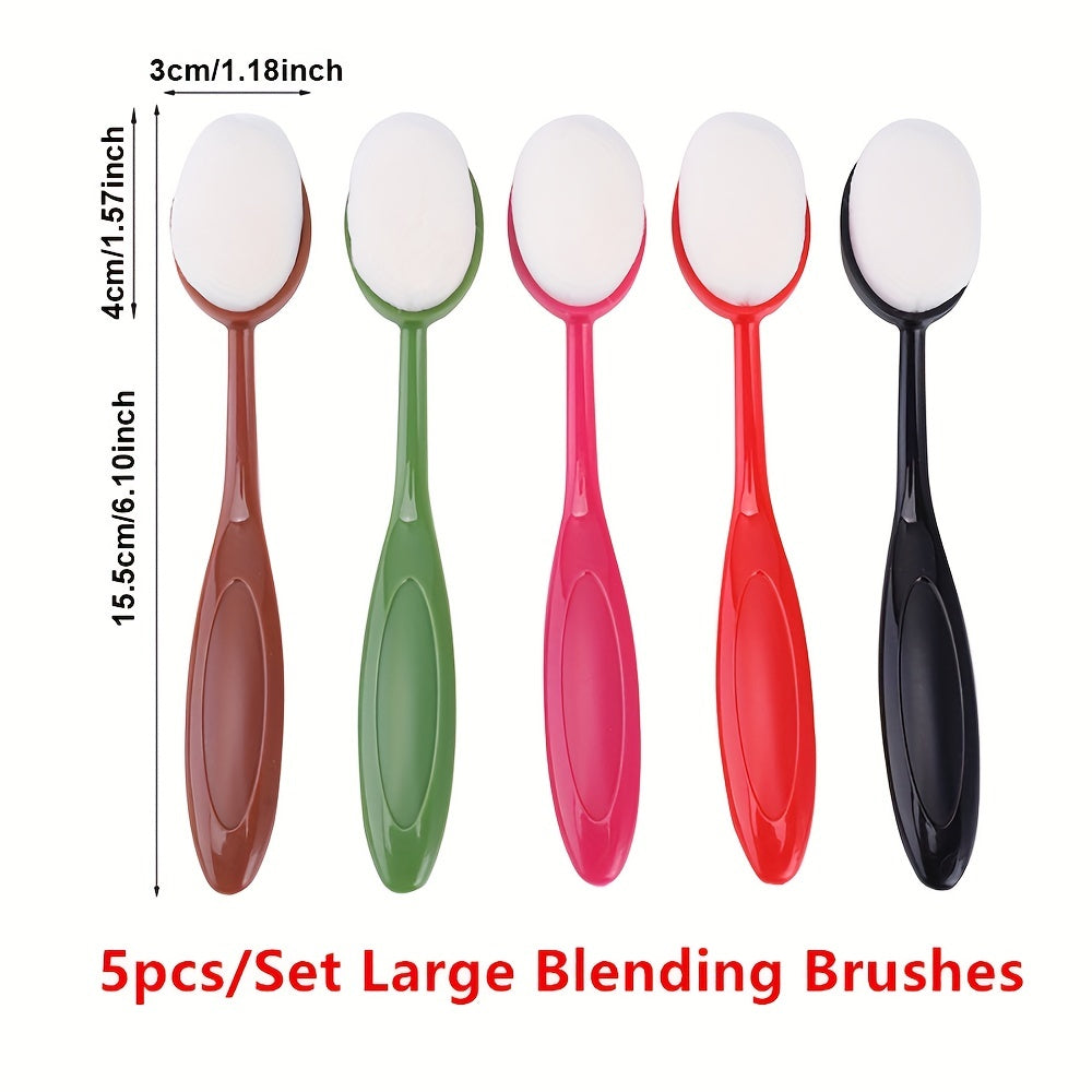 5pcs Smooth Blending Brushes DIY Card Making Ink Application Tools