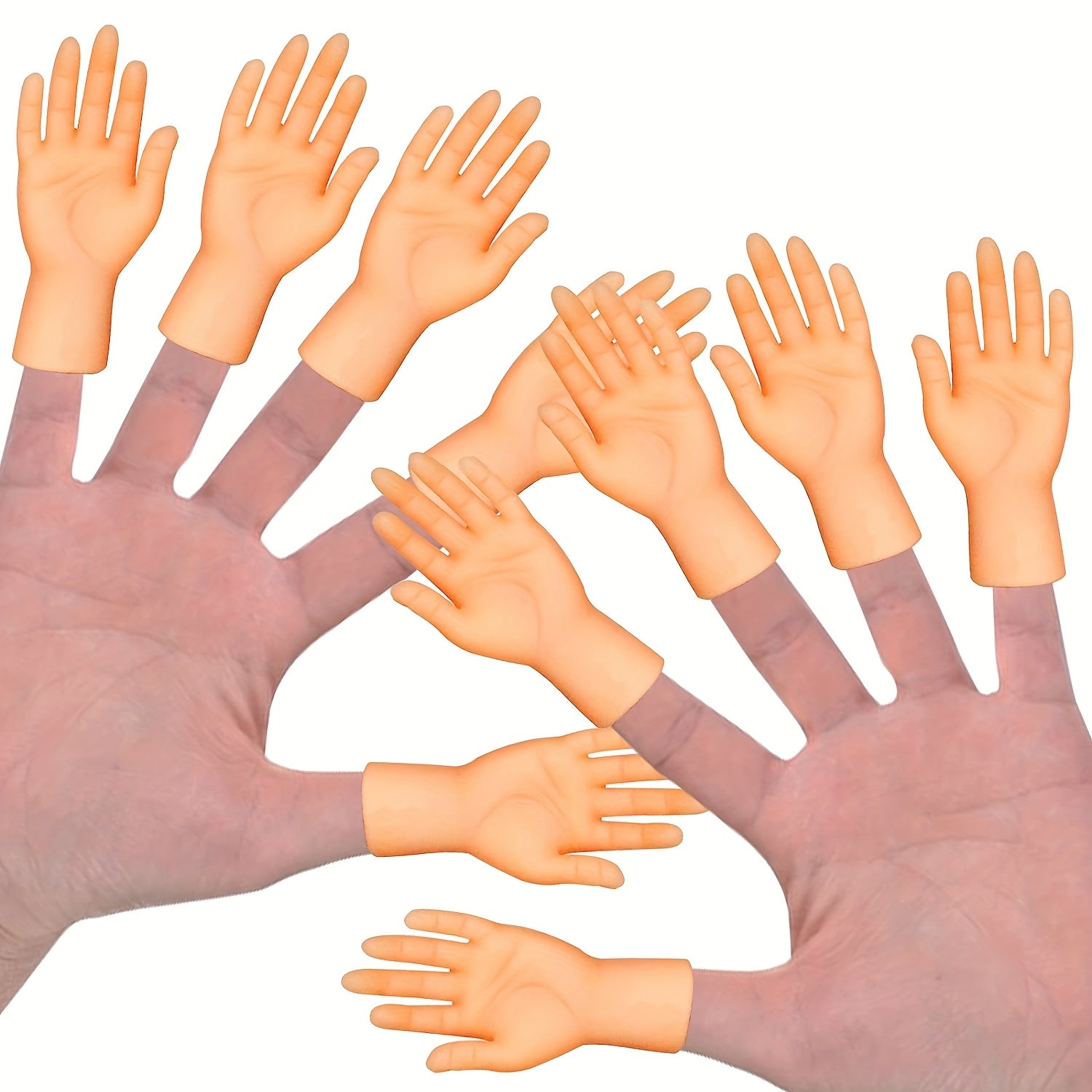 10 Pack Mini Finger Puppets - Soft and Durable for Puppet Shows and Pranks
