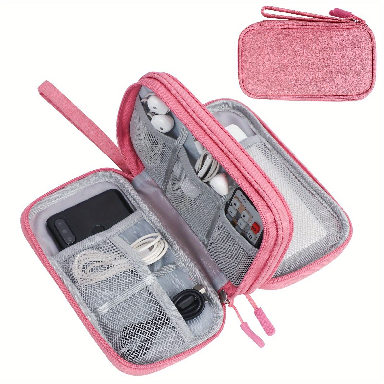 Travel Cable Storage Pouch, Waterproof Double Layer Carry Case