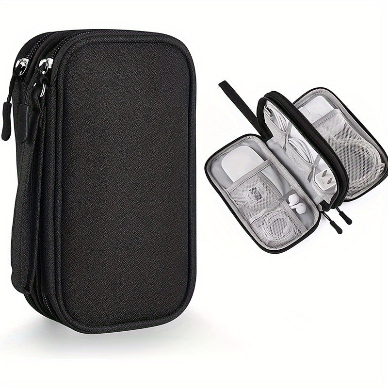 Travel Cable Storage Pouch, Waterproof Double Layer Carry Case